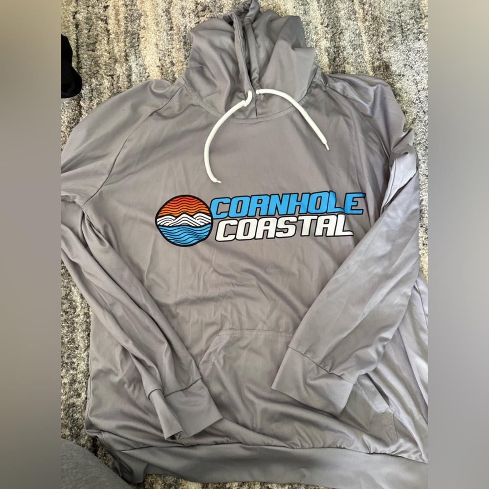 Cornhole Coastal Men's Red, White & Black Performance Jersey - Picture 6 of 7